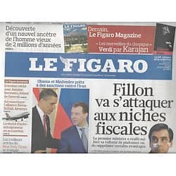 LE FIGARO N°20431 9 AVRIL 2010  IRAN/ HENRI IV/ E-BOOK/ FILLON/ GIGN/ MISTRAL