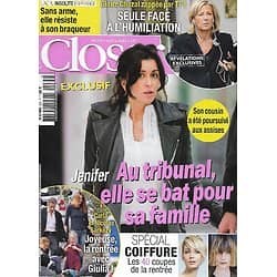 CLOSER n°535 11/09/2015  Jenifer/ Claire Chazal/ Carla & Nicolas Sarkozy/ Spécial coiffures/ Cara Delevingne/ Le drame des migrants