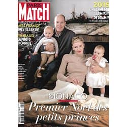 PARIS MATCH n°3475 24/12/2015  Jumeaux de Monaco/ Rimbaud/ Miss France/ Migrants