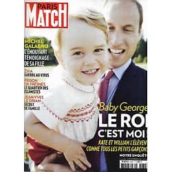 PARIS MATCH n°3482 11/02/2016  Baby George, petit prince/ Michel Galabru/ Zika: guerre au virus/ Jérôme Bosch/ Jean-Yves Le Drian/ Prison de Fresnes