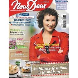 NOUS DEUX n°3560 22/09/2015  Anne Roumanoff/ Cuisine fast-ffod/ Boostez votre système immunitaire/ Destin: Bourvil