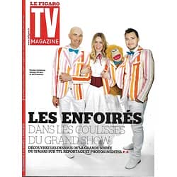 TV MAGAZINE n°22259 06/03/2016  Les Enfoirés: Nicolas Canteloup, Véronique DiCaire & Jeff Panacloc/ Alexandra Lamy/ Florence Arthaud