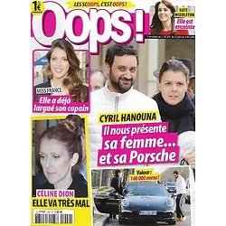 OOPS! n°209 22/01/2016  Cyril Hanouna/ Miss France Iris Mittenaere/ Céline Dion/ Kate Middleton/ Hélène et les garçons/ Eva Longoria