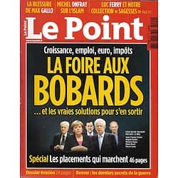 LE POINT n°2090 04/10/2012  Mensonges de politiques/ Spécial tourisme/ Placements