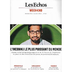 LES ECHOS WEEK-END n°43 02/09/2016 Pichai-Google/ Aurélie Dupont/ Hackett/ Spécial Paris/ Logiciels & Présidentielle