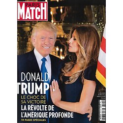 PARIS MATCH n°3521 10/11/2016  Donald Trump Président, le choc de sa victoire/ Mossoul/ Armes utilisées au Bataclan/ Françoise Hardy/ Dan Brown