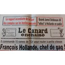LE CANARD ENCHAINE n°5006 05/10/ 2016  FRANCOIS HOLLANDE, CHEF DE GAG!