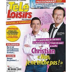 TELE LOISIRS n°1601 05/11/2016  Christian "12 Coups de Midi"/ Jenifer/ La statue de la Liberté/ Olivier Minne