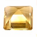 CITRINE TAILLE RECTANGLE A FACETTES 97 CARATS