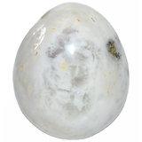 OEUF D'AGATE BLANCHE 5,1 CM