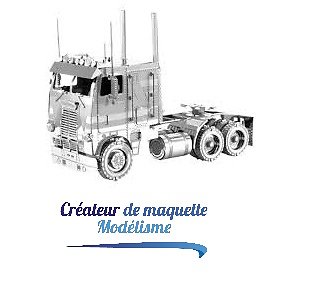 Maquette Métal 3D Camion Américain