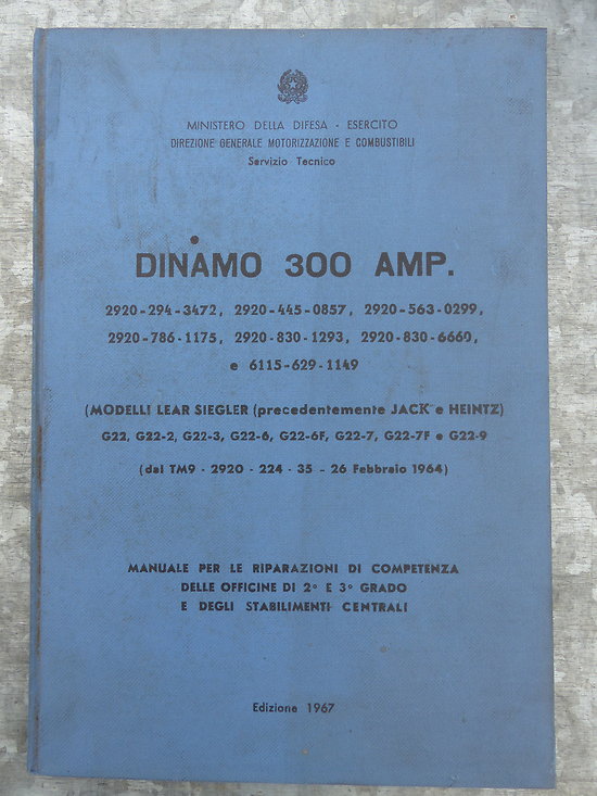 Manuel technique Dynamo 300 A