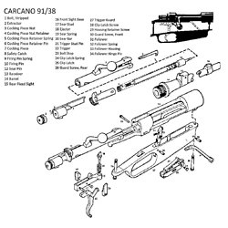 CARCANO pièces détachées / spare parts
