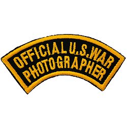 PATCH OFFICIAL U.S. WAR PHOTOGRAPHER