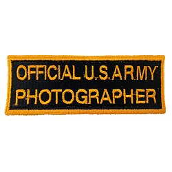 PATCH OFFICIAL U.S. ARMY PHOTOGRAPHER