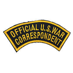 PATCH OFFICIAL U.S. WAR - CORRESPONDENT