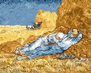 "La sieste" de Van Gogh diagramme noir et blanc .pdf