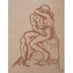 "Le baiser" de Rodin diagramme couleur