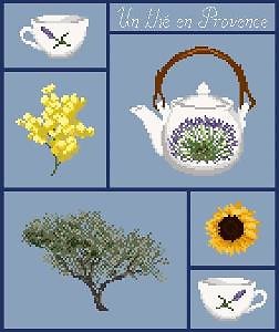 Un thé en Provence diagramme couleur
