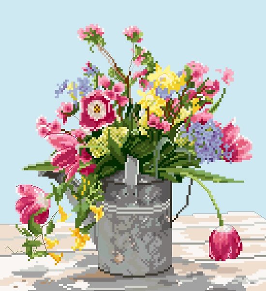 Bouquet de printemps II diagramme couleur