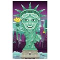 Poster Pixel Art Statue de la Liberté