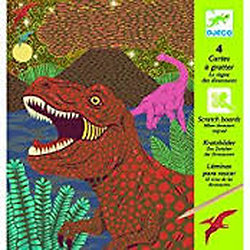Cartes à gratter Le royaume des dinosaures - Djeco 6 -10 ans