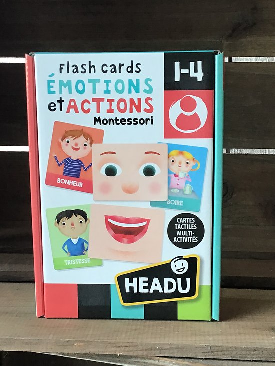 Flascards Émotions et Actions Montessori -1/3 ans- Headu  