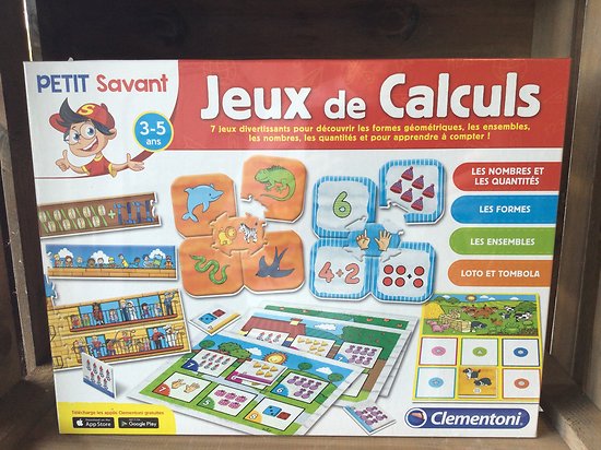 Jeux de calculs - 3/5 ans -Clémentoni