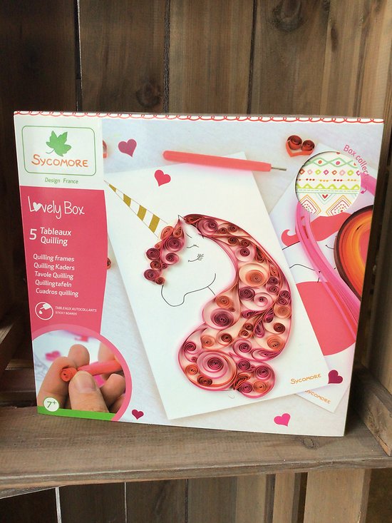 Lovely Box 5 tableaux Quilling