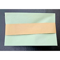 Enveloppes standard vertes kraft  en papier recyclé format 14x9cm