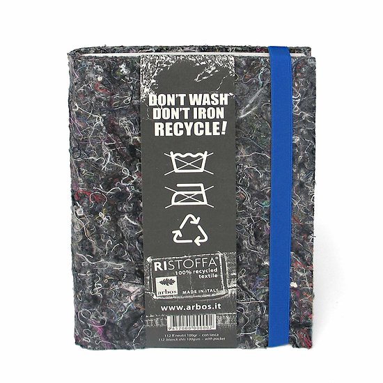 Carnet A5 avec une couverture en textile 100% recyclé 
