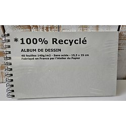 ALBUM DE DESSIN 100% recyclé 