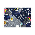 Guirlande en carton space party argentée 13 x 96 cm