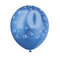 Ballons bleus Age 70 ans