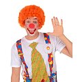 Perruque afro/clown orange standard adulte