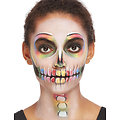 Kit maquillage squelette multicolore femme