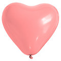 25 ballons coeur rose 26 cm