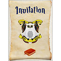 Set de 8 invitations Magic school