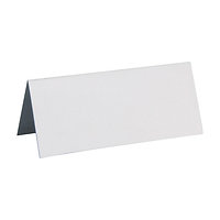 10 Marque-places rectangulaires blancs 3 x 7 cm