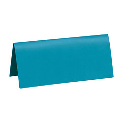 10 Marque-places rectangulaires turquoises 3 x 7 cm