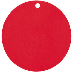 10 Marque-places en carton rouges 4,7 cm