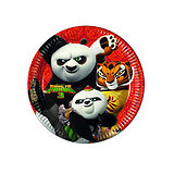 8 Assiettes en carton Kung Fu Panda 3™ 23 cm
