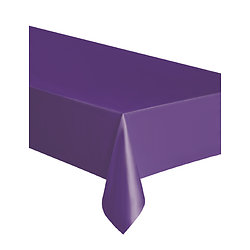 Nappe rectangulaire violette en plastique