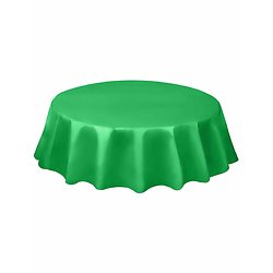 Nappe ronde en plastique vert émeraude