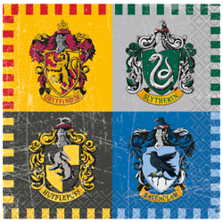 16 Petites serviettes en papier Harry Potter ™ 25 x 25 cm