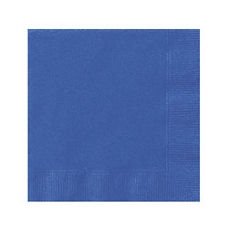 20 Serviettes en papier bleues 33 x 33 cm