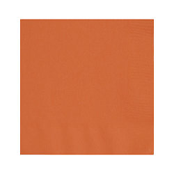 20 Serviettes en papier oranges 33 x 33 cm
