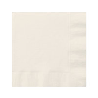 20 Serviettes en papier ivoires 33 x 33 cm