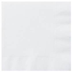 20 Serviettes en papier blanches 33 x 33 cm
