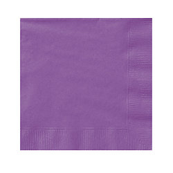20 Serviettes en papier violettes 33 x 33 cm